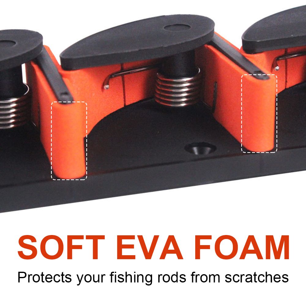 Fishing Rod Holder Wall Mounted Fishing Pole Storage Holder
