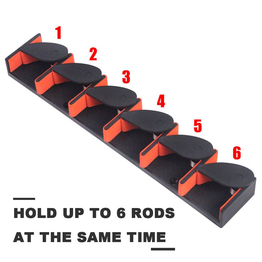 Fishing Rod Holder Wall Mounted Fishing Pole Storage Holder