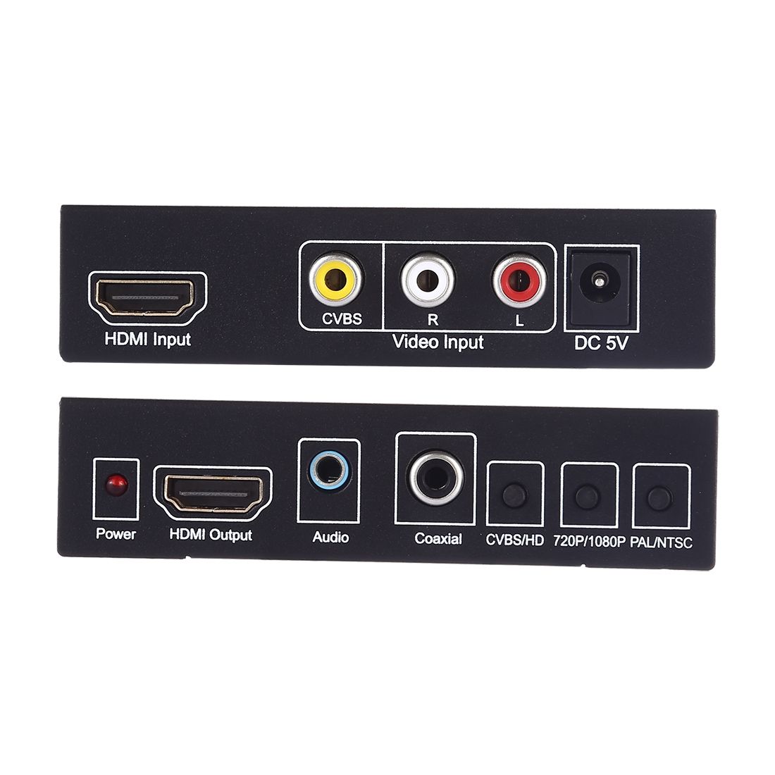 NK-8A AV + HDMI To HDMI HD Video Converter(Black)
