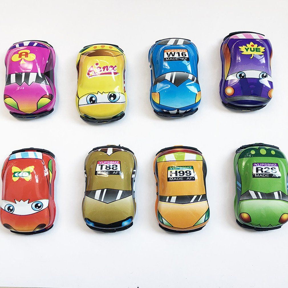Cartoon Mini Vehicle Car Pull-back Style Educational Toy For Kid-multicolor