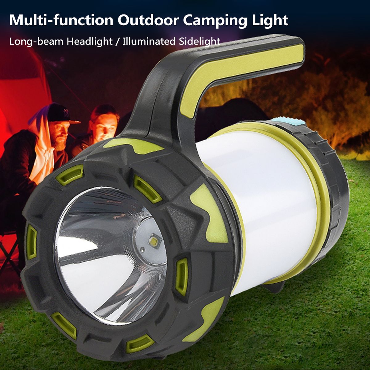 Outdoor Camping Light Long-beam Headlight + Illuminated