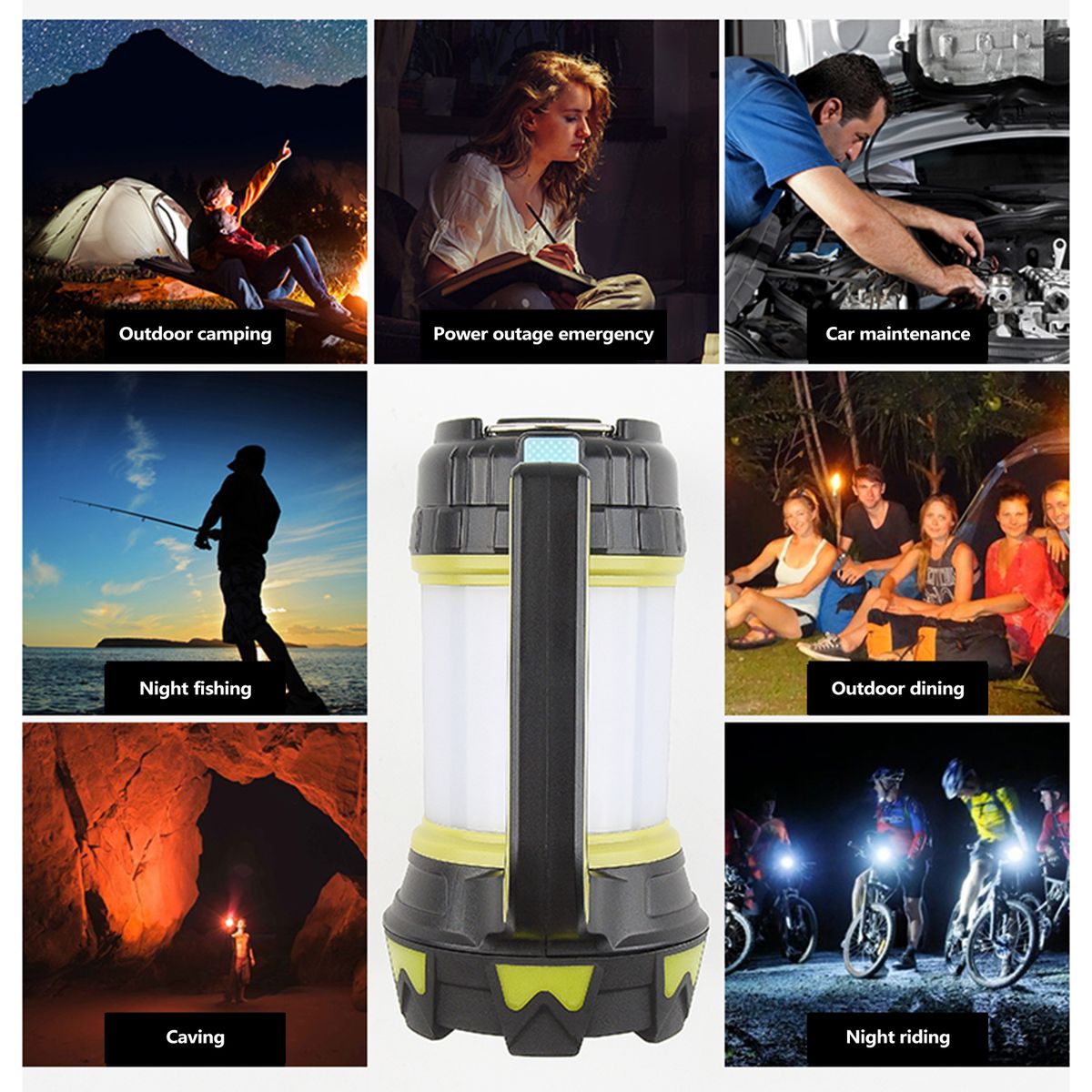 Outdoor Camping Light Long-beam Headlight + Illuminated