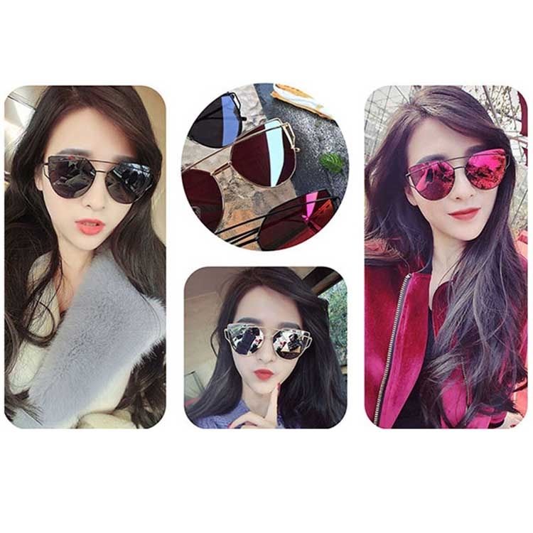 Unisex Fashion Color Film UV400 Reflective Sunglasses
