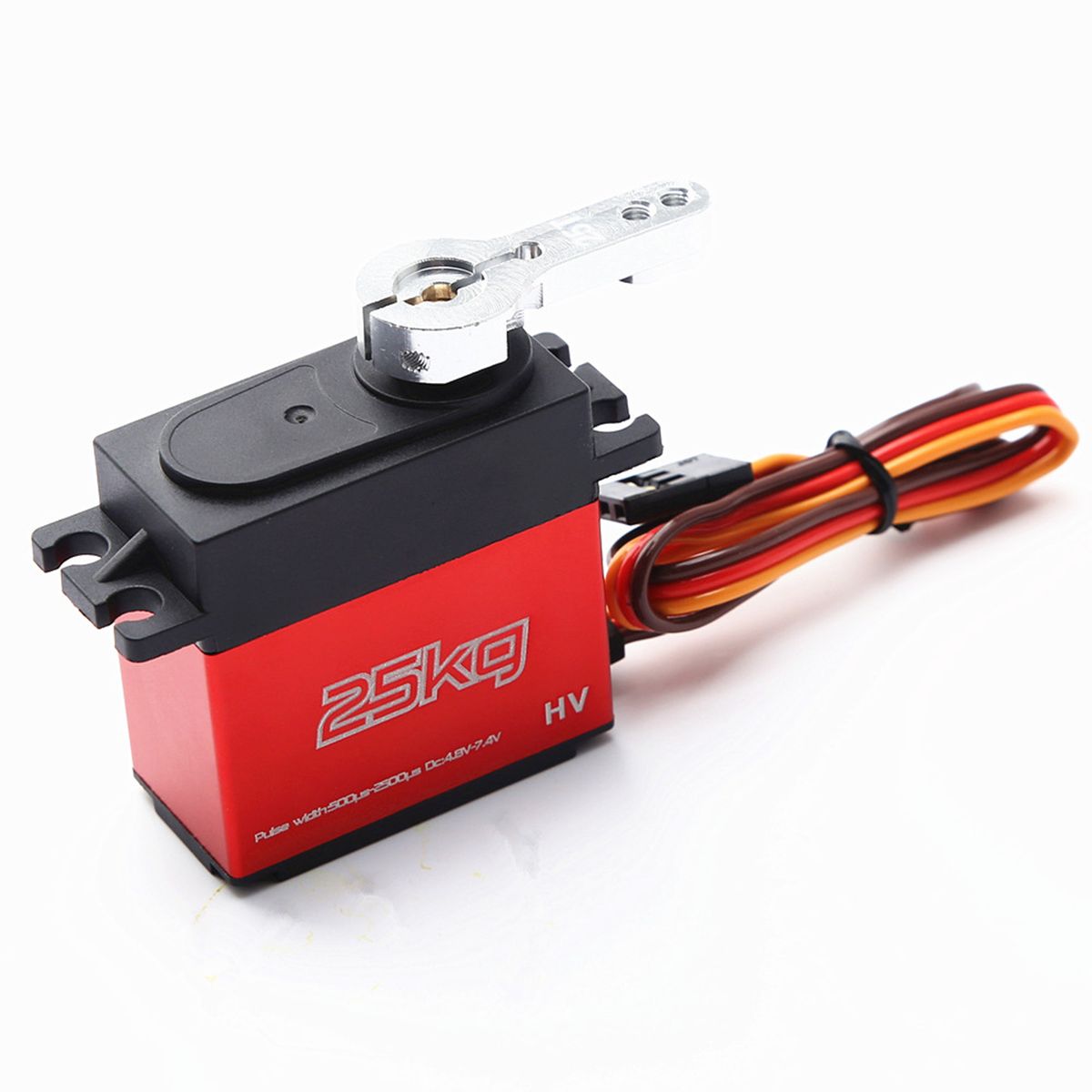25KG Digital Servo With 25T Servo Arm IP66 Waterproof Copper