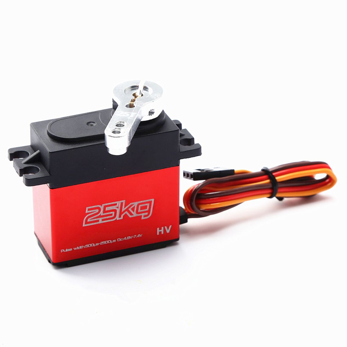 25KG Digital Servo With 25T Servo Arm IP66 Waterproof Copper