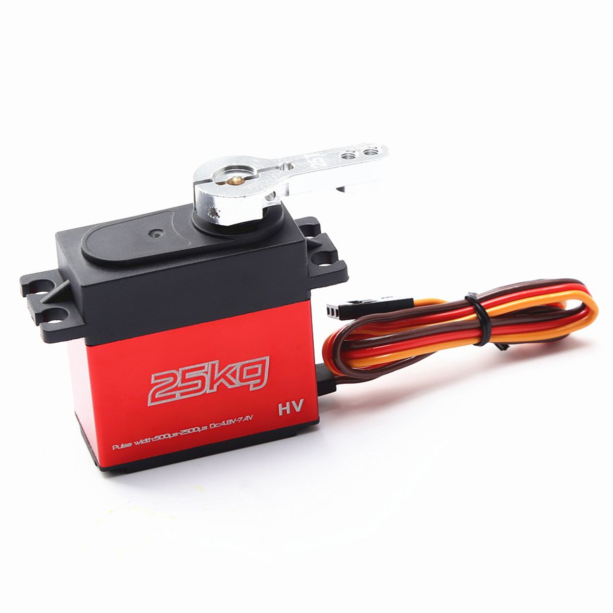 25KG Digital Servo With 25T Servo Arm IP66 Waterproof Copper