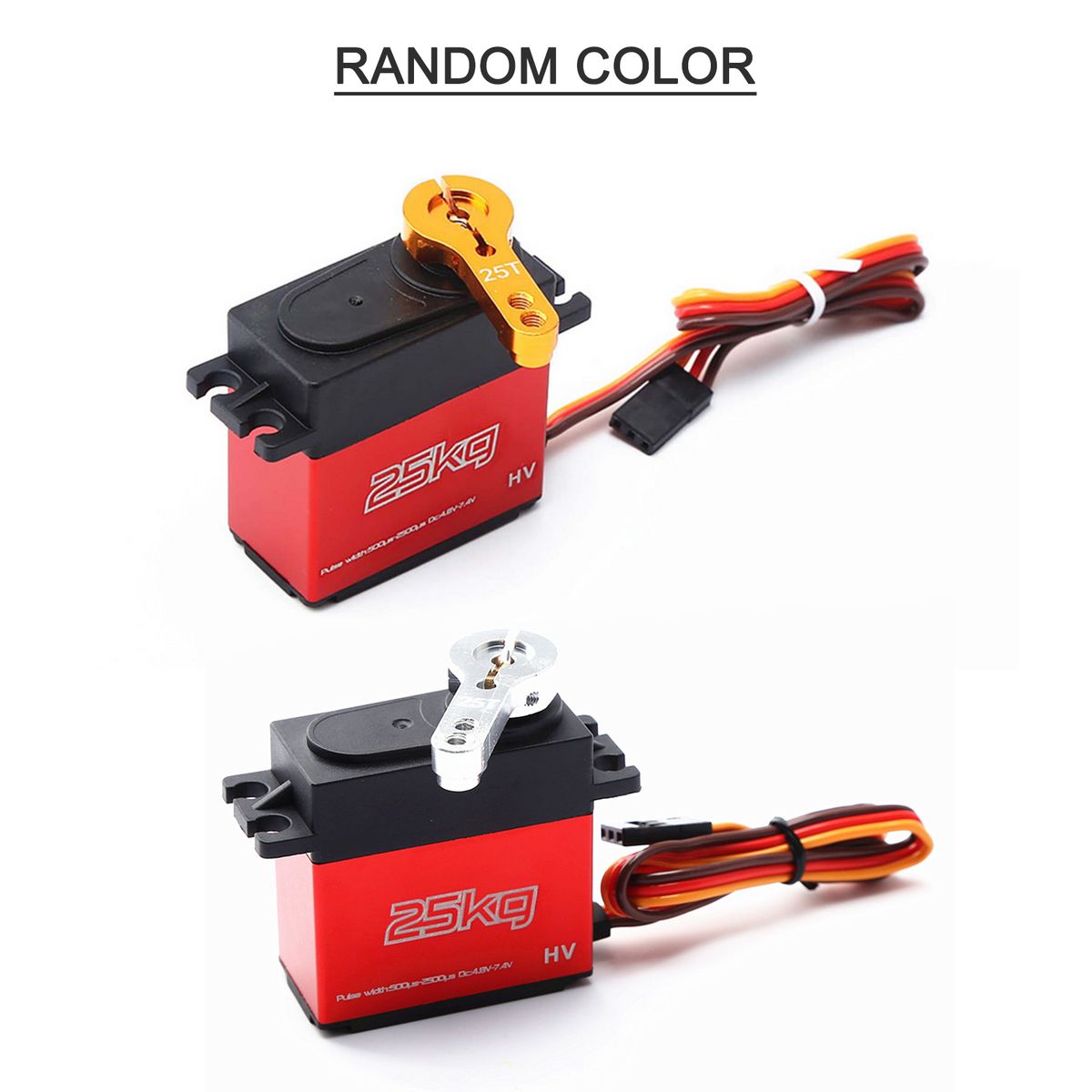 25KG Digital Servo With 25T Servo Arm IP66 Waterproof Copper