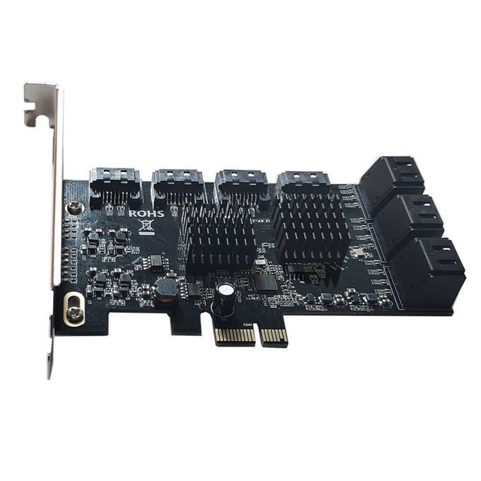 10Ports  Express -E To SATA3.0 Expansion Card SSD 4X For Linux
