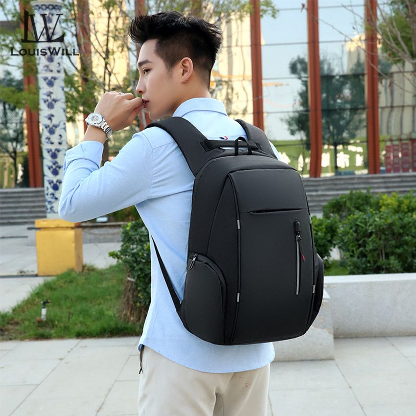 LouisWill Backpacks Men Laptop Waterproof Shoulder Bags