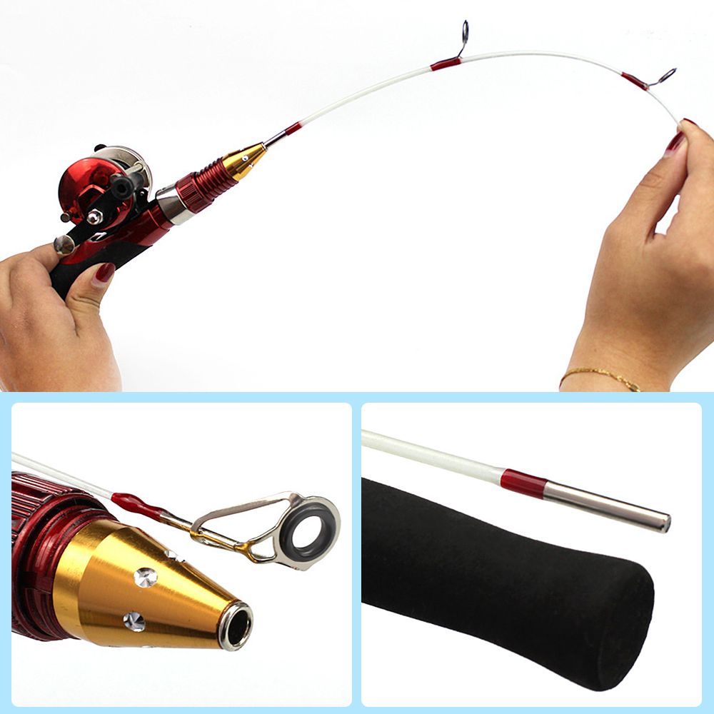 2-piece Fishing Rod Combo Spinning Fishing Soft Handle Ice