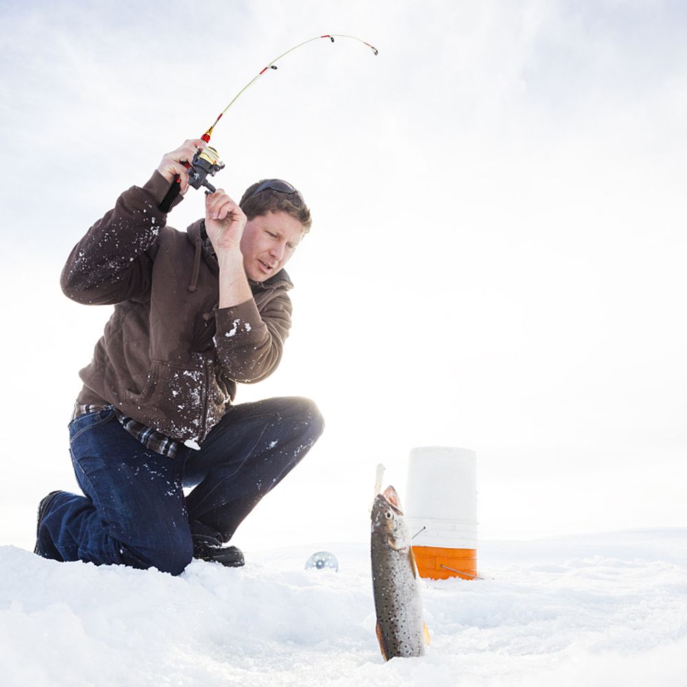 2-piece Fishing Rod Combo Spinning Fishing Soft Handle Ice