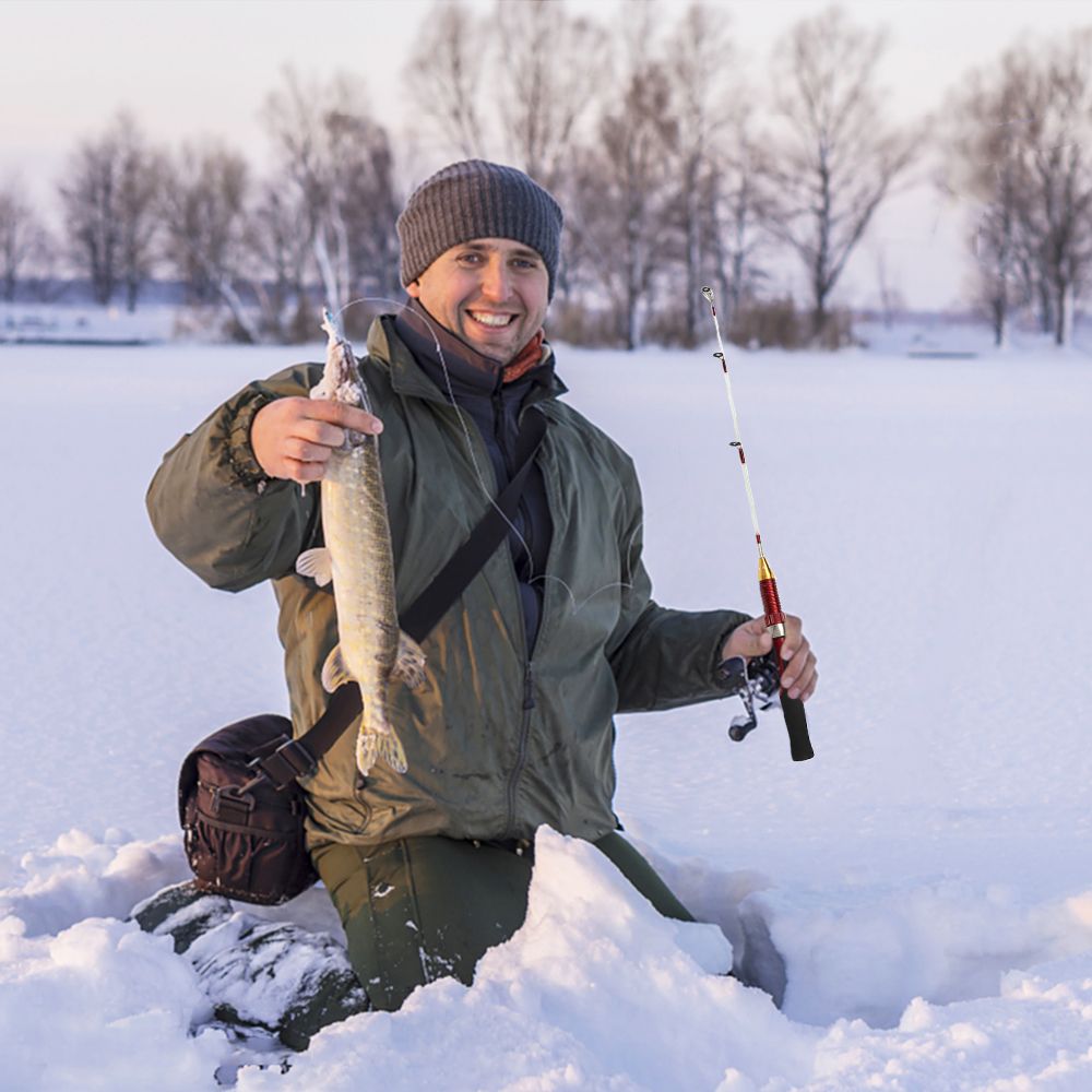 2-piece Fishing Rod Combo Spinning Fishing Soft Handle Ice