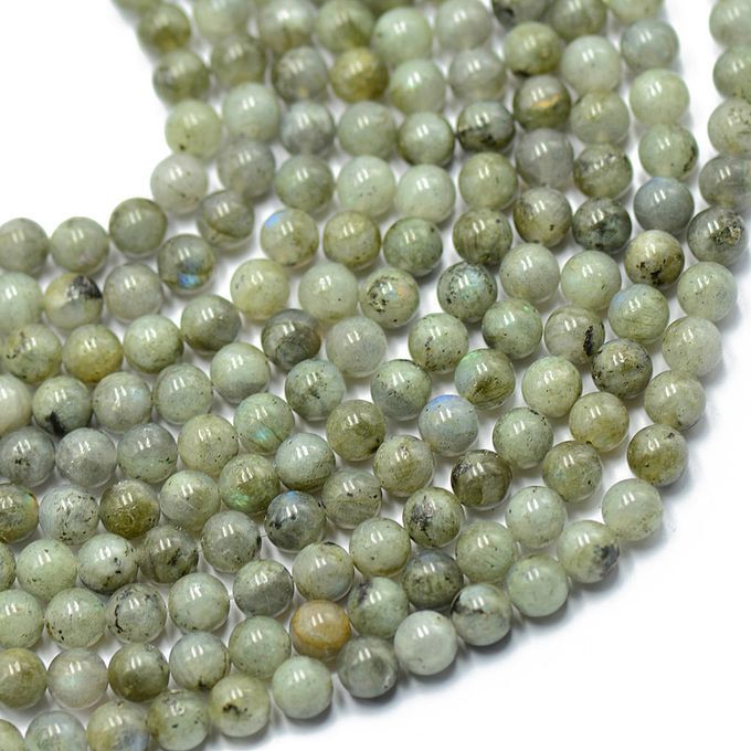 Natural Labradorite Gemstone 8mm Loose Spacer Beads Strand Jewelry