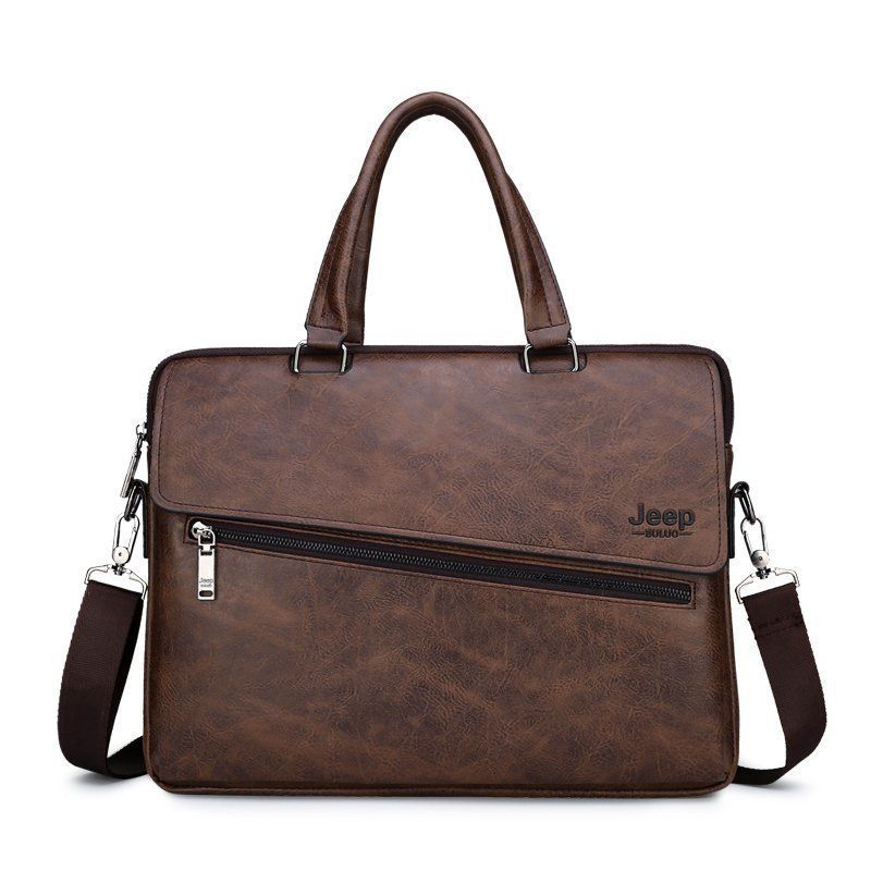 COFFEE BROWN WATERPROOF LARGE CAPACITY  LAPTOP BAG