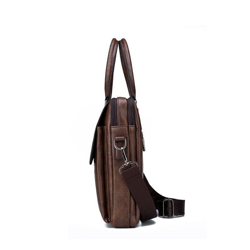 COFFEE BROWN WATERPROOF LARGE CAPACITY  LAPTOP BAG
