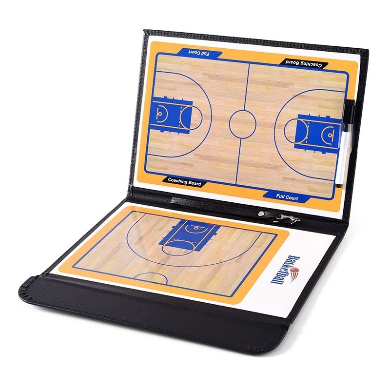 Professional Foldable Basketball Coaching Board Double-sided Coaches Clipboard Basketball Tactical Board