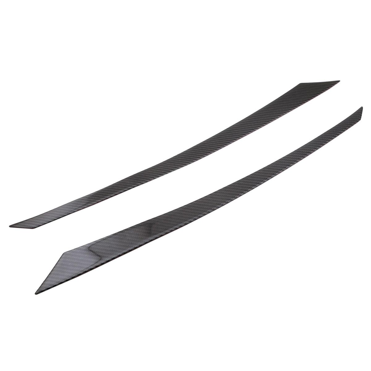 Carbon Fiber Car Headlight Eyebrow Eyelid Trim Headlamp Eyebrow Stickers Replacement for Honda Civic