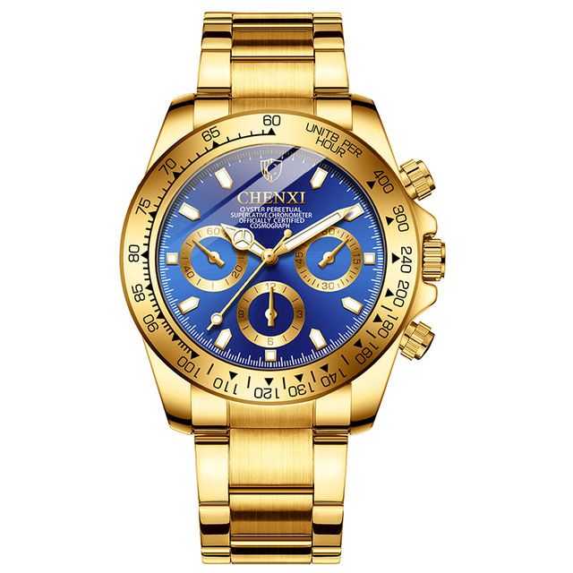 Lovers Big Dial Watch Waterproof Quartz Wristwatch