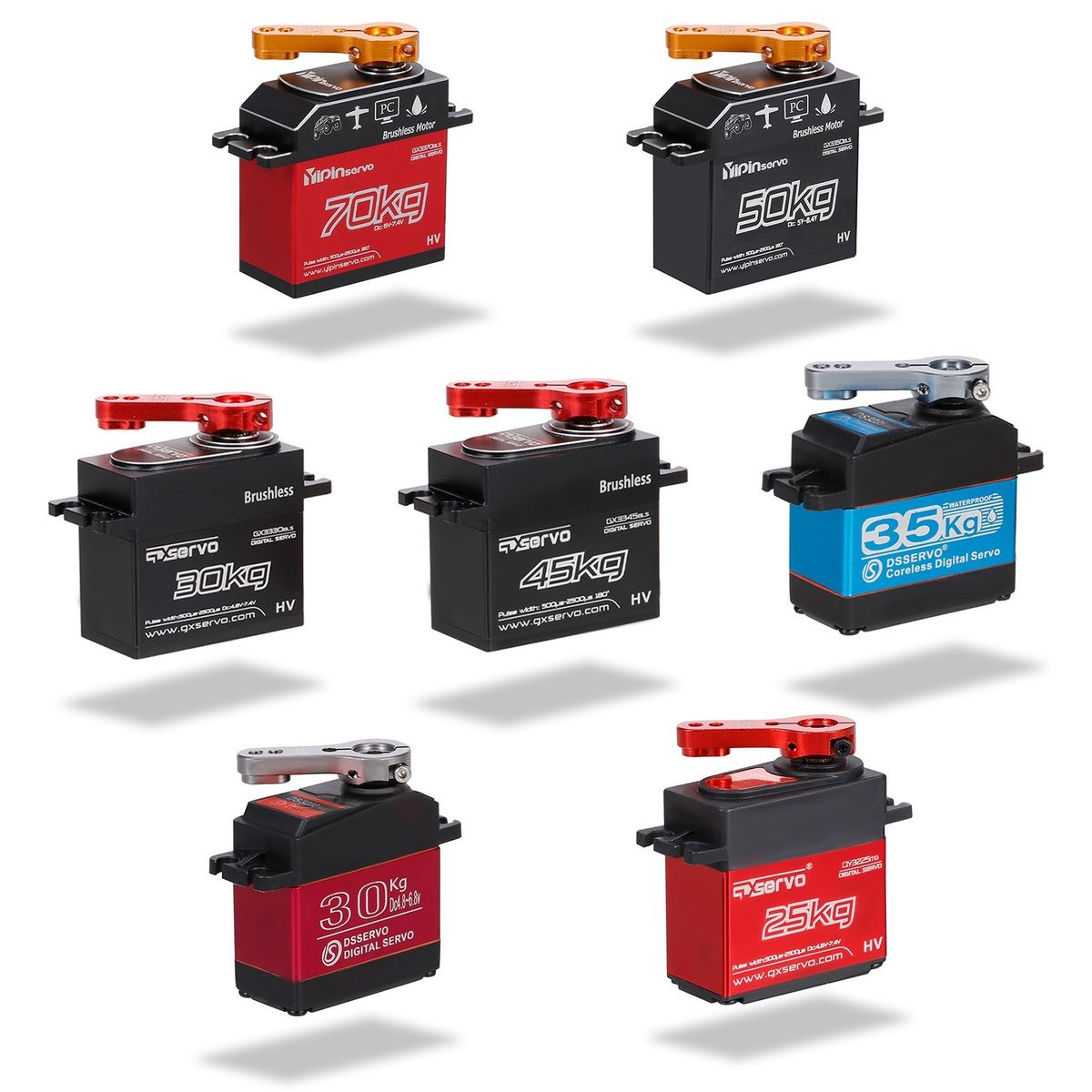35KG Servo IP66 Waterproof High Torque Digital Servo For