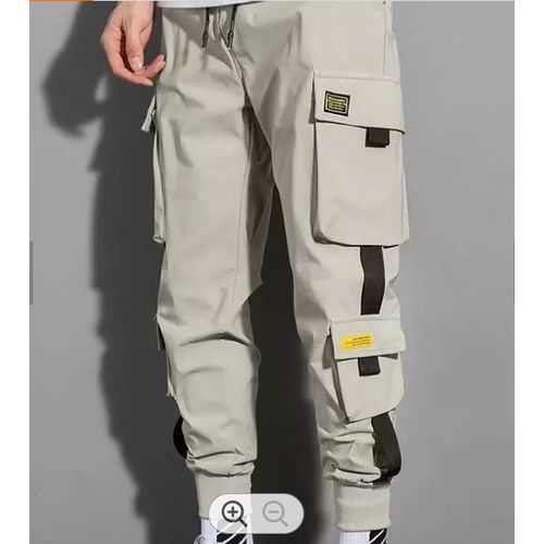 Cargo Pants - Ladies Joggers - Combat Trousers Set - White