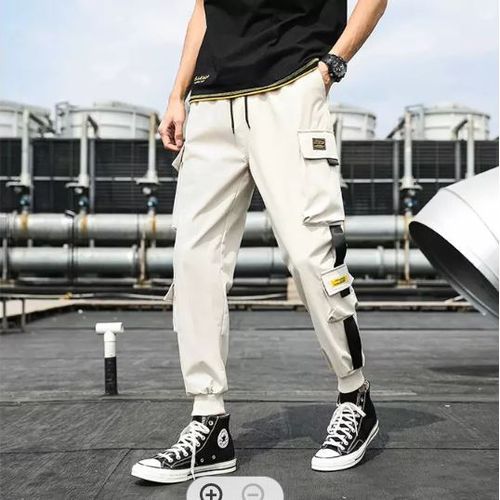 Cargo Pants - Ladies Joggers - Combat Trousers Set - White