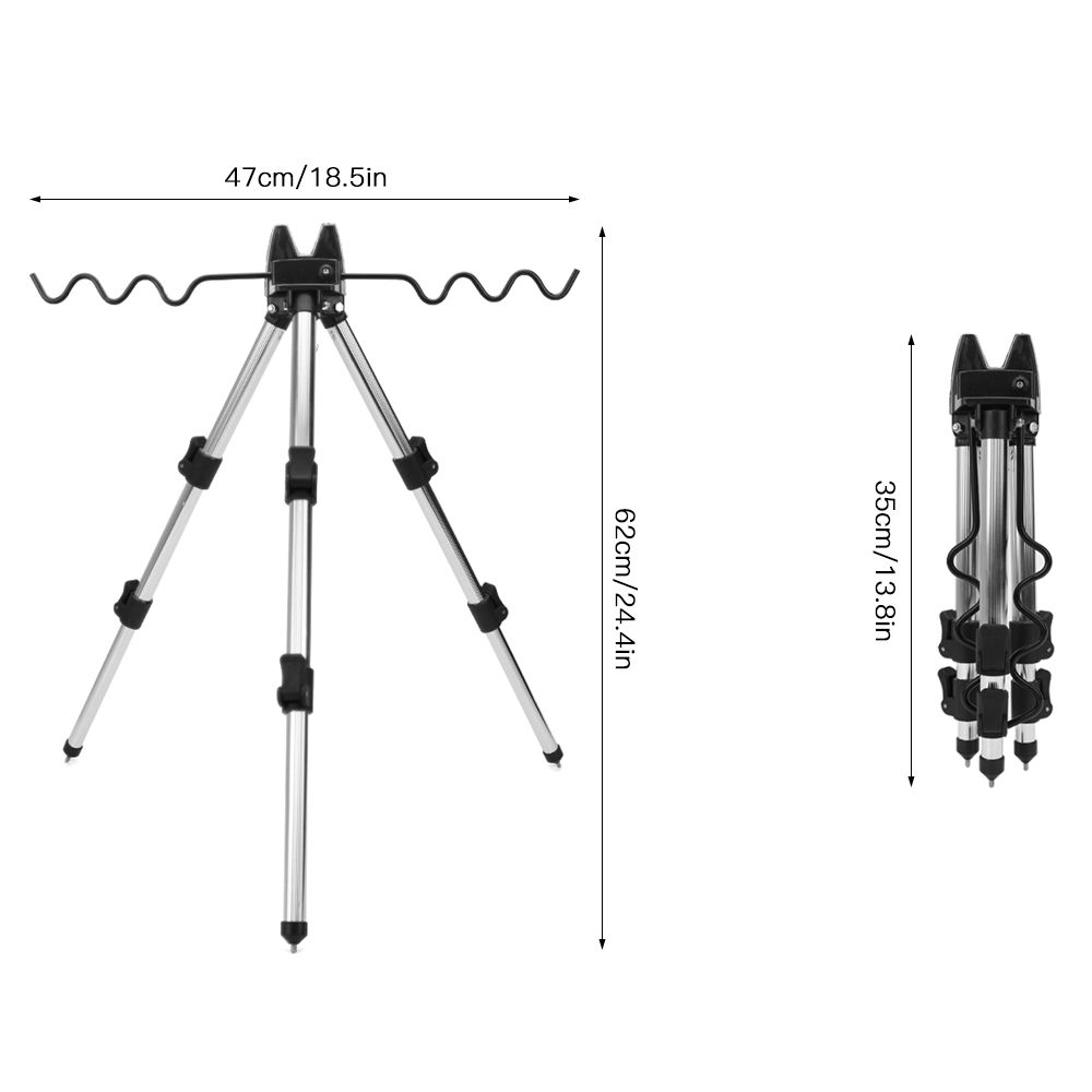 Fishing Rods Tripod Stand Telescopic Aluminum Alloy Fishing