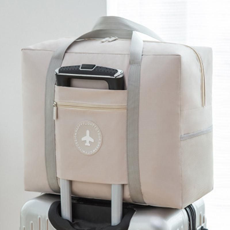 Women Trolley Case Boarding Bag Large Capacity Folding Travel Bag Organizer Clothing Storage Bag Abroad Luggage Sorting Bag