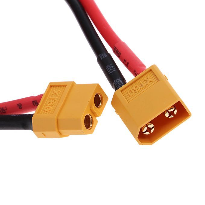 XT60 / XT-60 Male To Female Plug Extension Cable Wire 14AWG 20cm