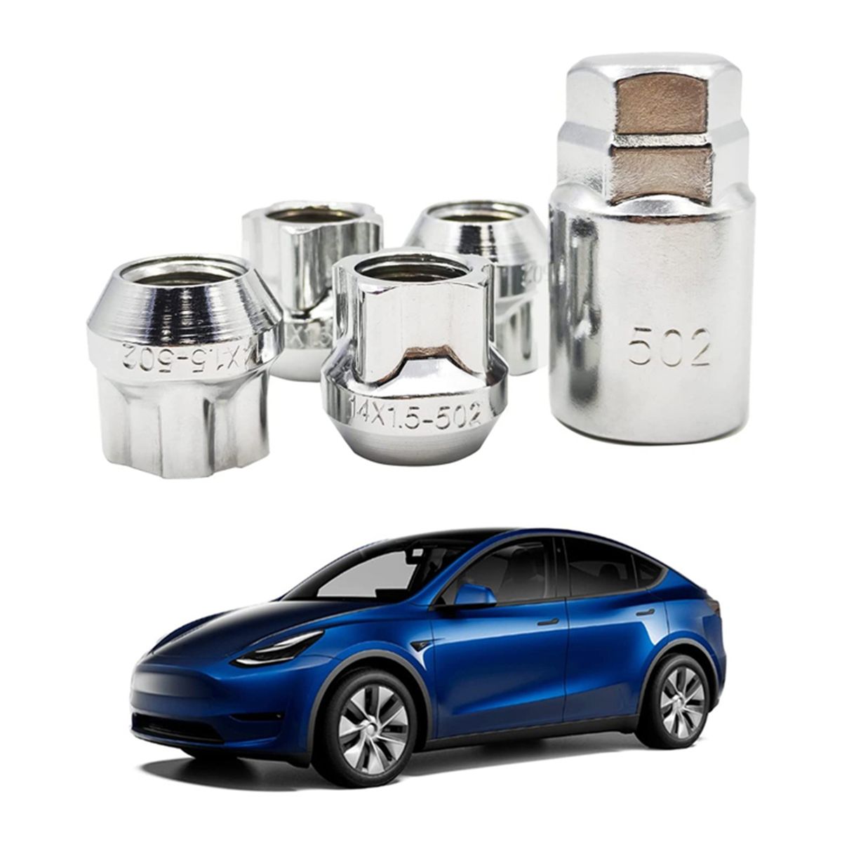 Wheel Locks Replacement For Tesla Model S/3/X/Y M14 X 1.5