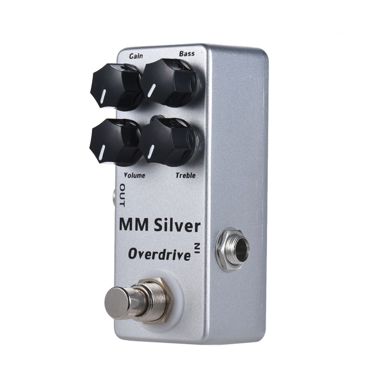 Mini Guitar Effector MM Overdrive Guitar Effector Silver