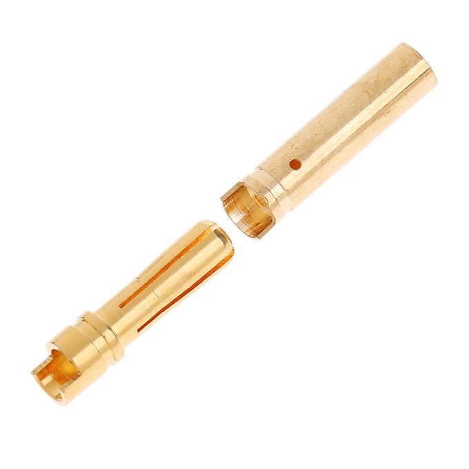 10 Pairs 4.0mm Golden Banana Connectors Plugs For Lipo Battery Adapter