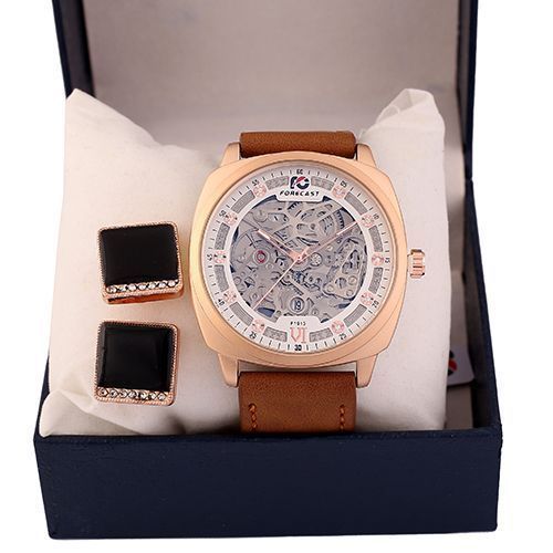 Cortland Leather Wrist Watch With Free Conflate
