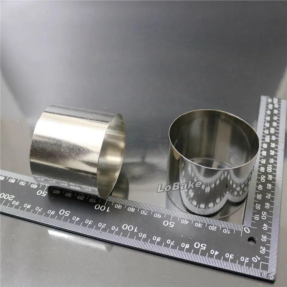 (5pcs/lot) Mini round 2.5 inches diameter 5cm height stainless steel cake pineapple chocolate mousse tiramisu ring DIY baking