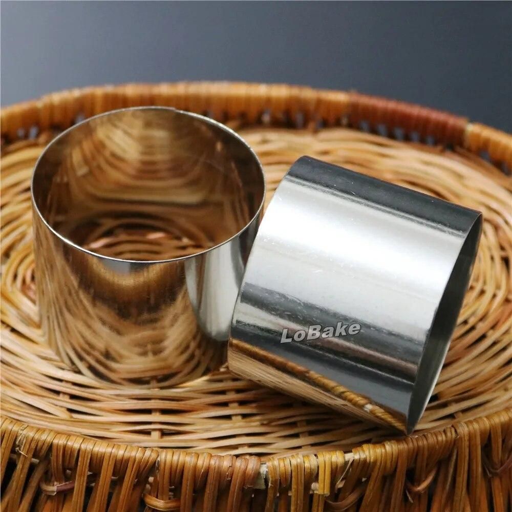 (5pcs/lot) Mini round 2.5 inches diameter 5cm height stainless steel cake pineapple chocolate mousse tiramisu ring DIY baking