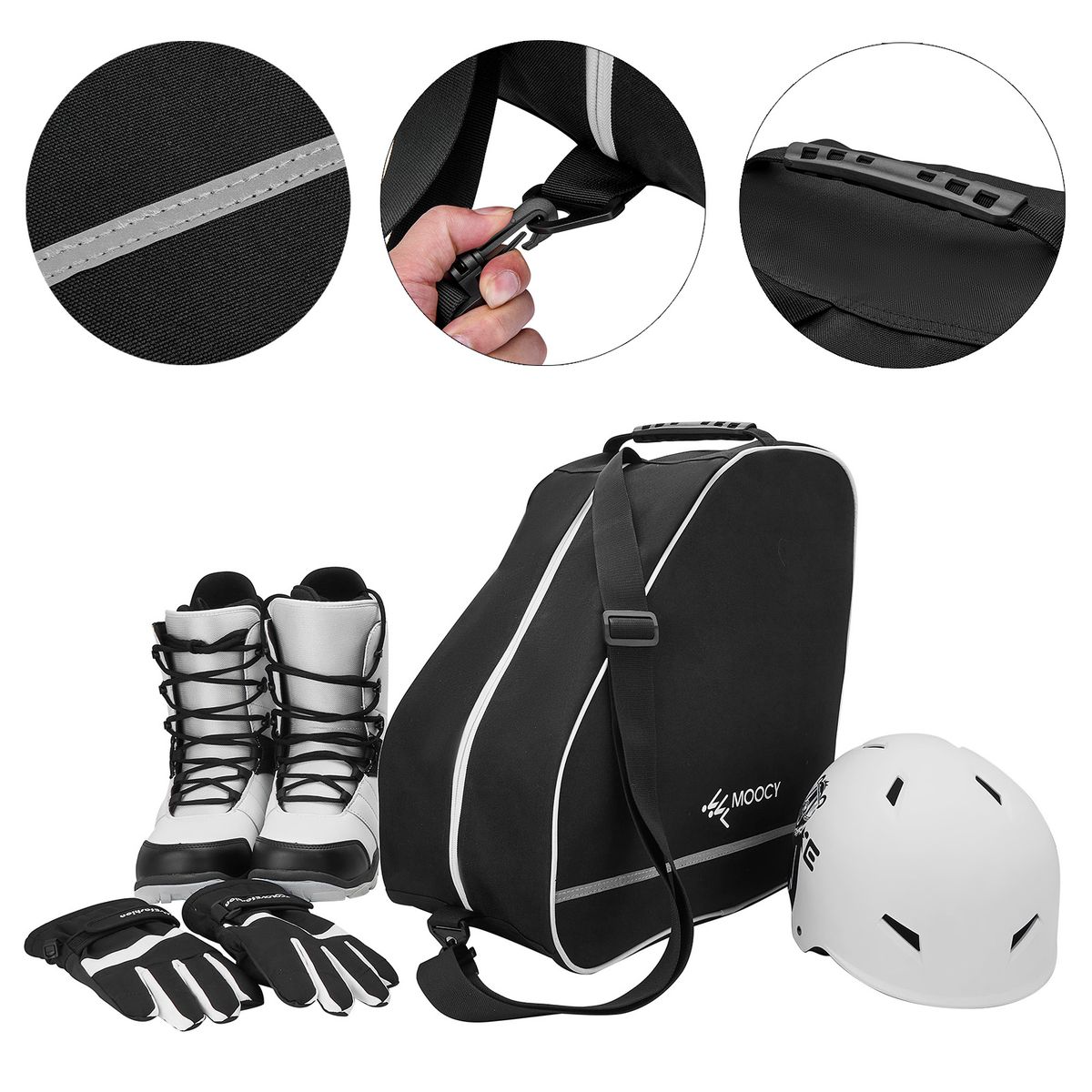 Multipurpose Ski Boot Bag Waterproof Ski Equipment Bag For
