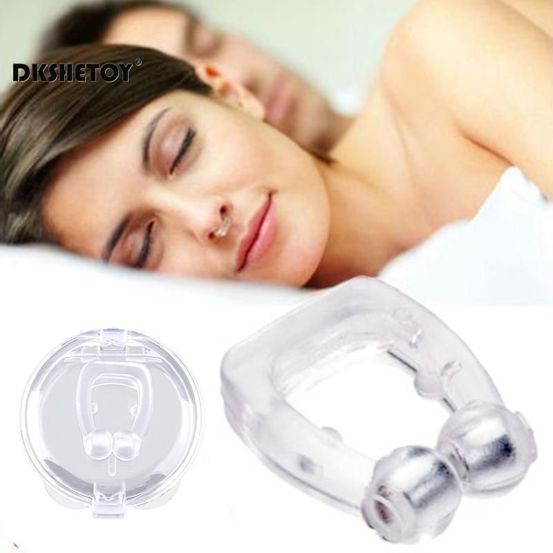Snore Stopper Ring Nose Clip Magnetic Anti Snoring Nasal Dilator Easy Breathe Improve Silent Sleep Aid Device Guard Health Care