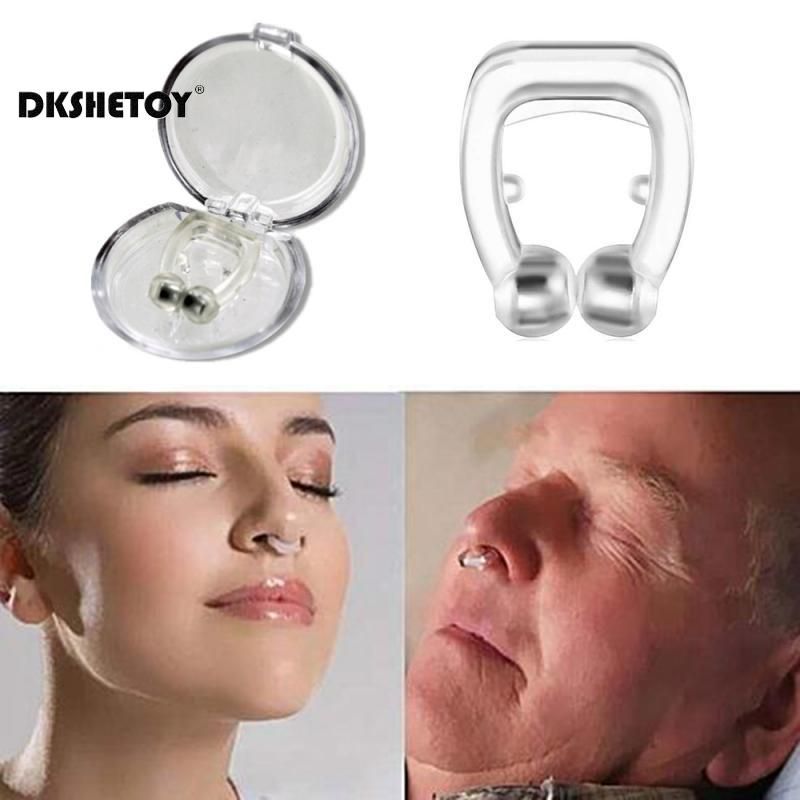 Snore Stopper Ring Nose Clip Magnetic Anti Snoring Nasal Dilator Easy Breathe Improve Silent Sleep Aid Device Guard Health Care