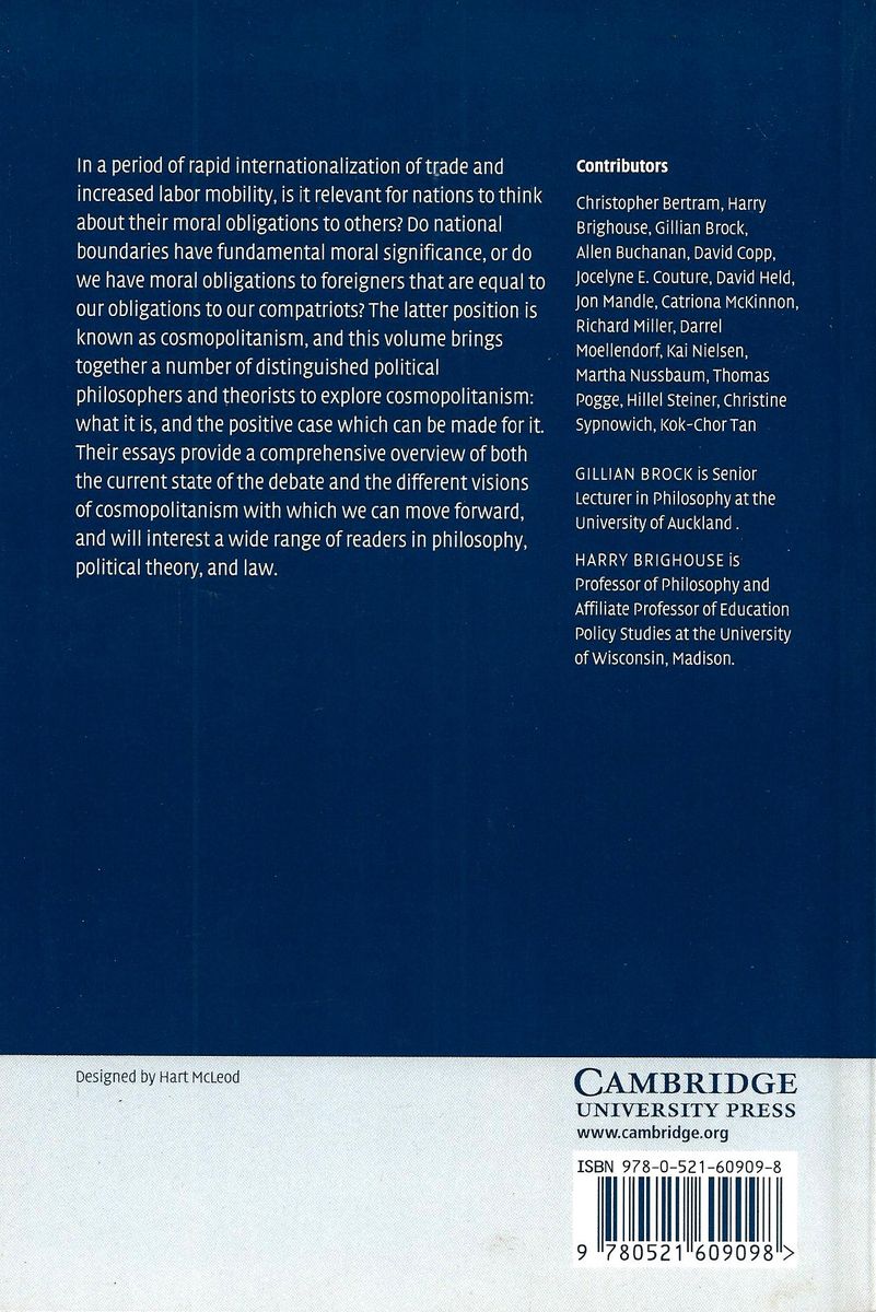 The Political Philosophy Of Cosmopolitanism