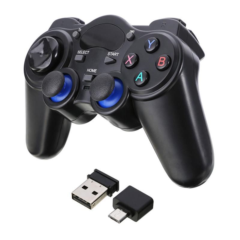 EastVita Wireless Gamepad Game Console Joystick 2.4G With Micro USB OTG Converter Adapter For Android Tablets PC TV Box R30