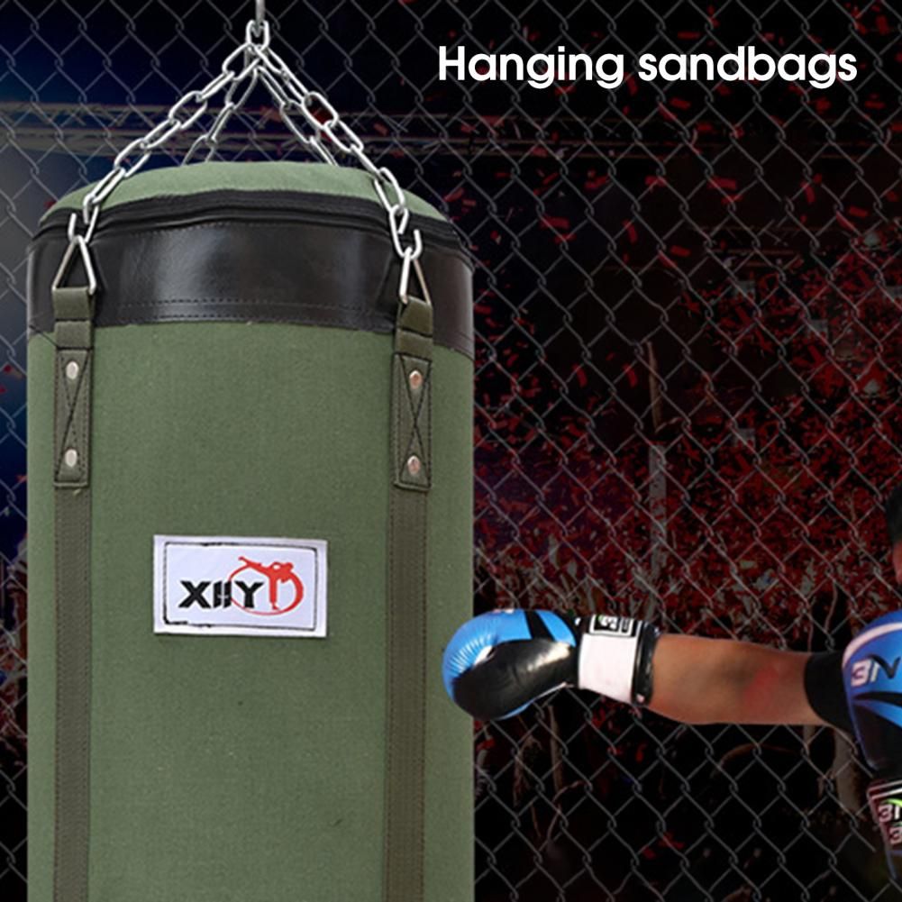 Canvas  Useful Impact Resistant Empty Boxing Sandbag Anti-deformation Fitness Sandbag Hanging