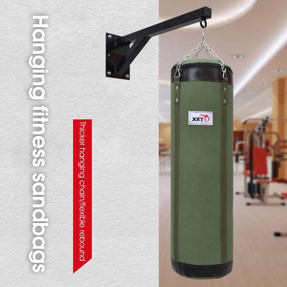 Canvas  Useful Impact Resistant Empty Boxing Sandbag Anti-deformation Fitness Sandbag Hanging