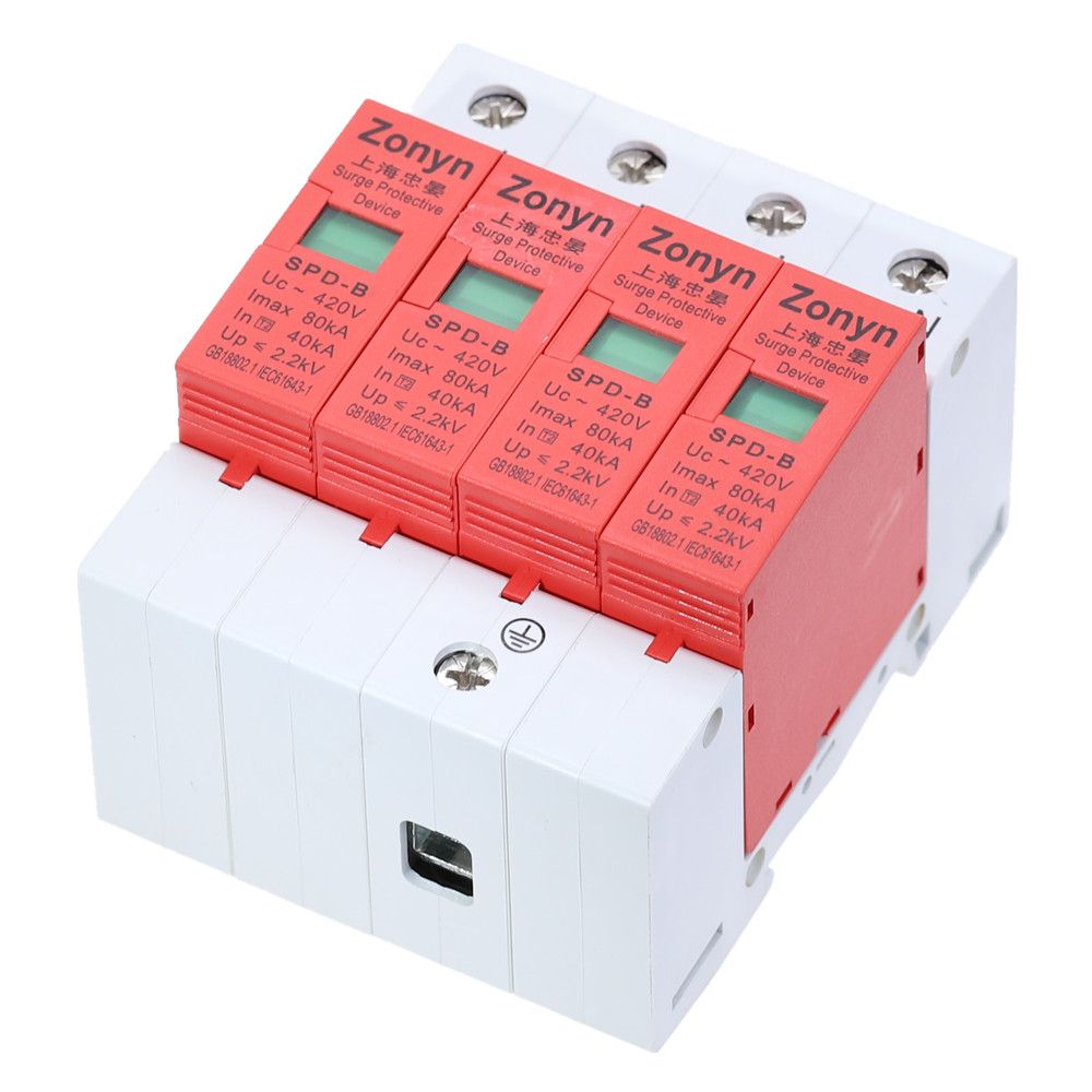 40KA~80KA 4P Protector Quality High 420V SPD Surge House