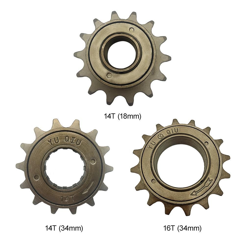 Bicycle Freewheel 14/16T 18MM 34MM Single Speed Freewheel Flywheel Sprocket Gear Bicycle Accessories