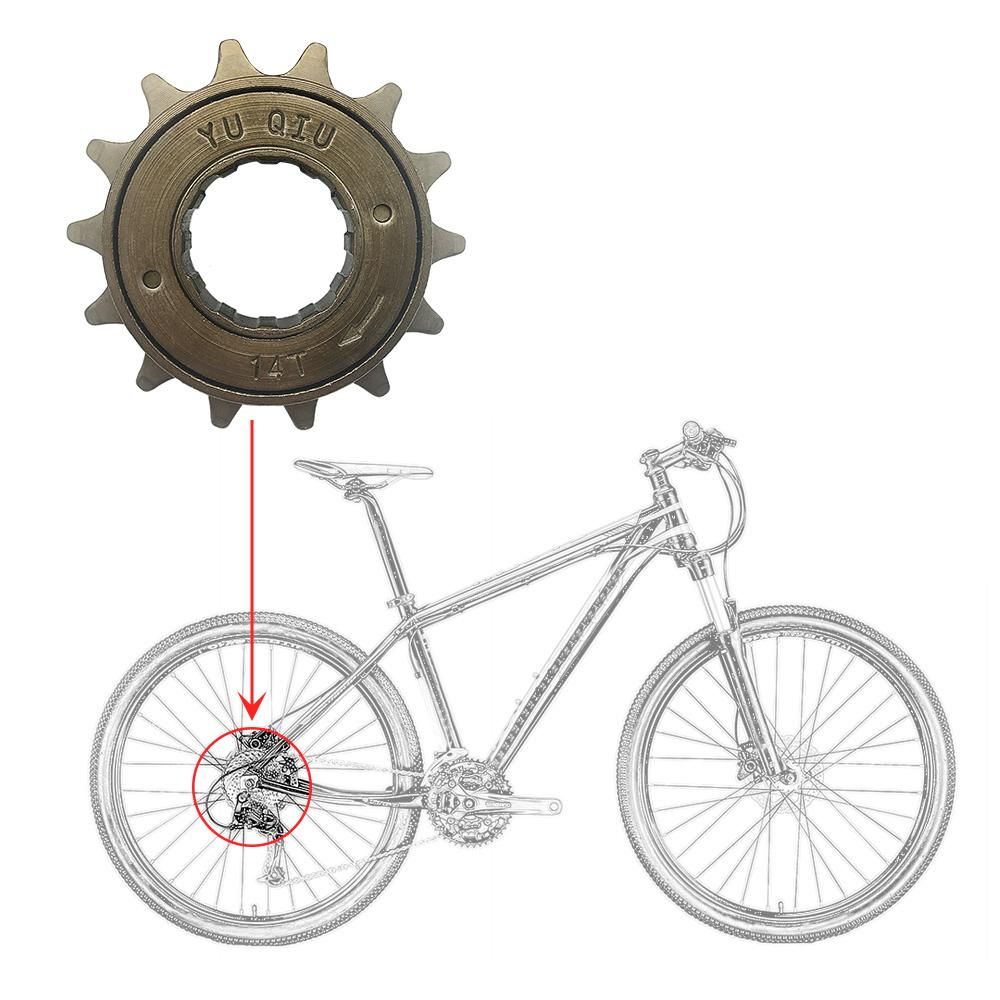 Bicycle Freewheel 14/16T 18MM 34MM Single Speed Freewheel Flywheel Sprocket Gear Bicycle Accessories