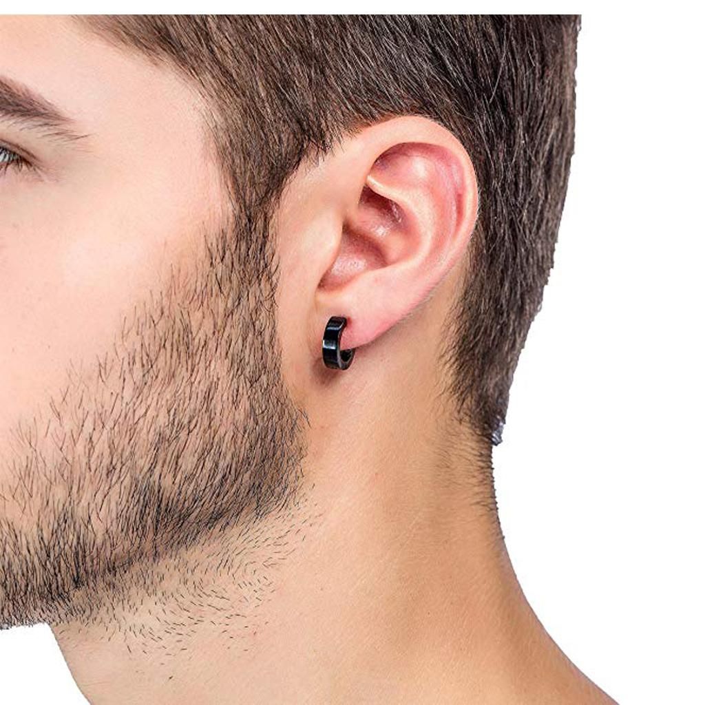 2 Pairs Fake Clip On Earplug Ear Clips Cuff Hoop Huggie