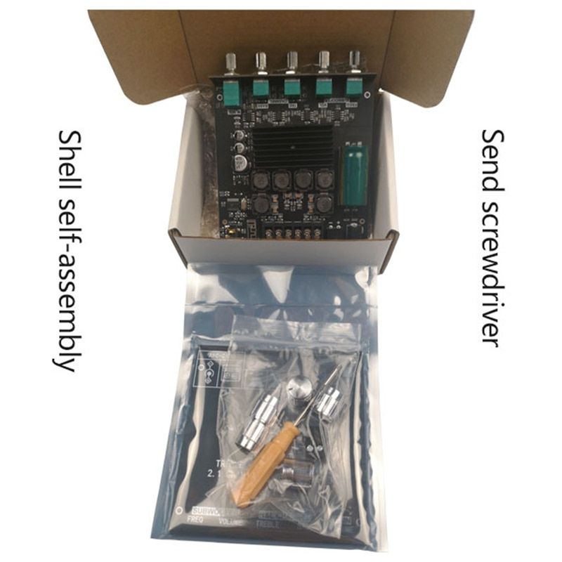 ZK-TB21 TPA3116D2 Bluetooth 5.0 Subwoofer Amplifier Board 50WX2+100W 2.1 Channel Power O Stereo Amplifier Board