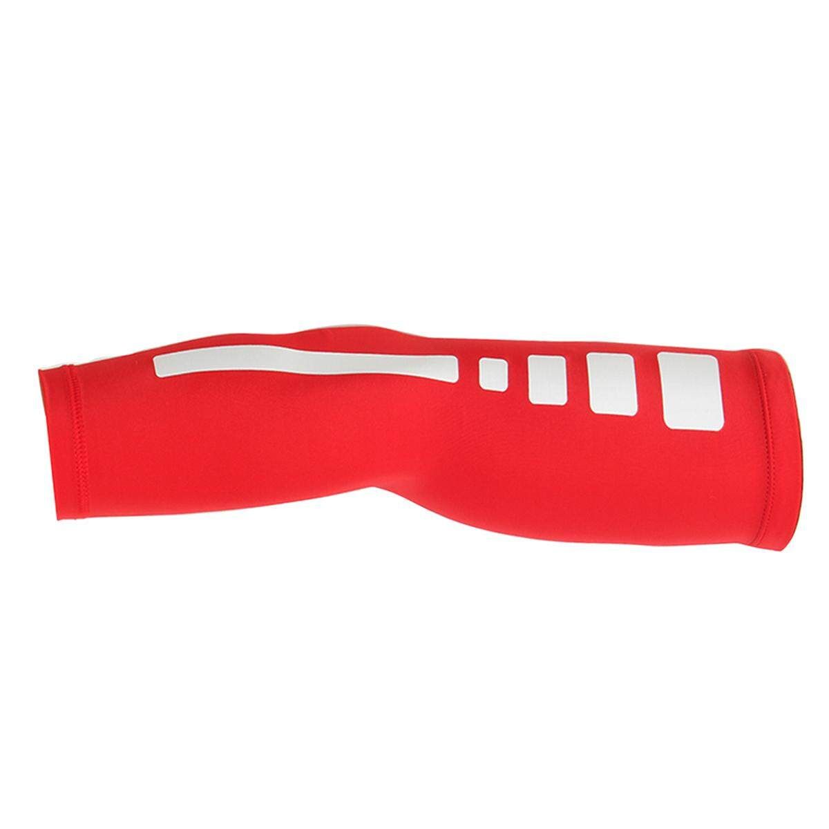 Sports Arm Sleeves Compression Anti-Slip Basketball Baseball Football Protetion Red