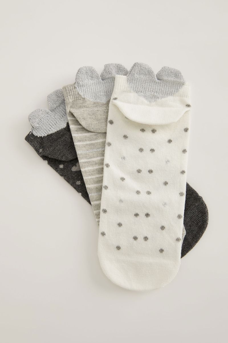 3-Piece Woman Low Cut Low Cut Socks - Karma