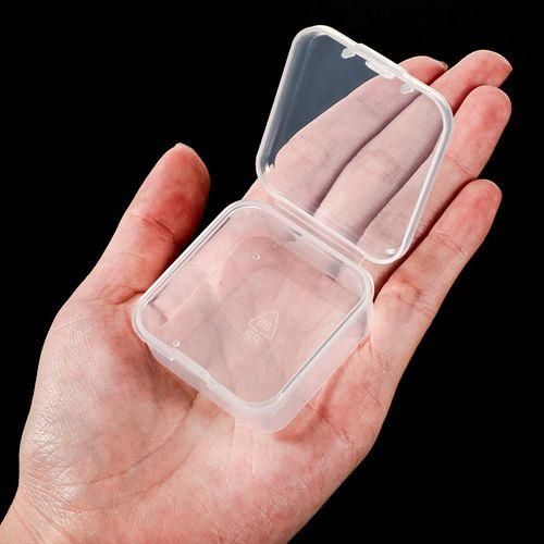 6 Pieces Mini Plastic Clear Storage Box For