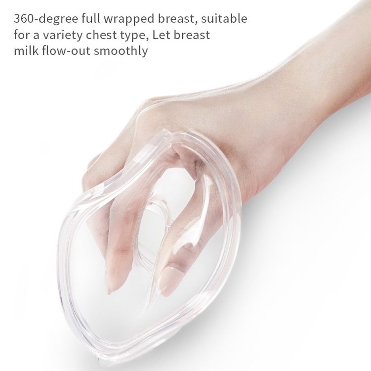 Wearable Automatic Breast Pump White Blue